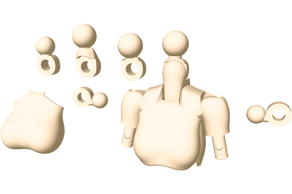 Megami Device M.S.G 01 TOPS SET SKIN COLOR A