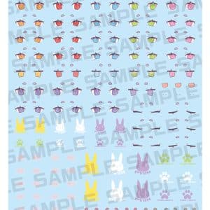 KP777 MEGAMI DEVICE M.S.G PUNI☆MOFU TU EYE DECAL SET