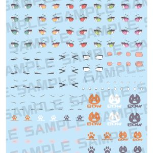 KP812 MEGAMI DEVICE M.S.G PUNI☆MOFU LANG EYE DECAL SET