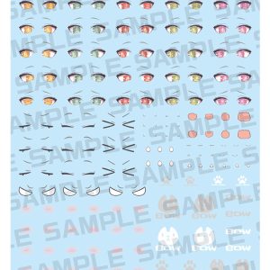 KP852 MEGAMI DEVICE M.S.G PUNI☆MOFU GIN LANG EYE DECAL SET