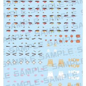 KP854 MEGAMI DEVICE M.S.G PUNI☆MOFU KIN XIAO EYE DECAL SET