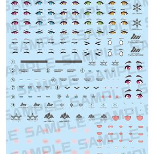 KP873 MEGAMI DEVICE M.S.G YGGDRASIS GARM RIPPER AVALANCHE EYE DECAL SET
